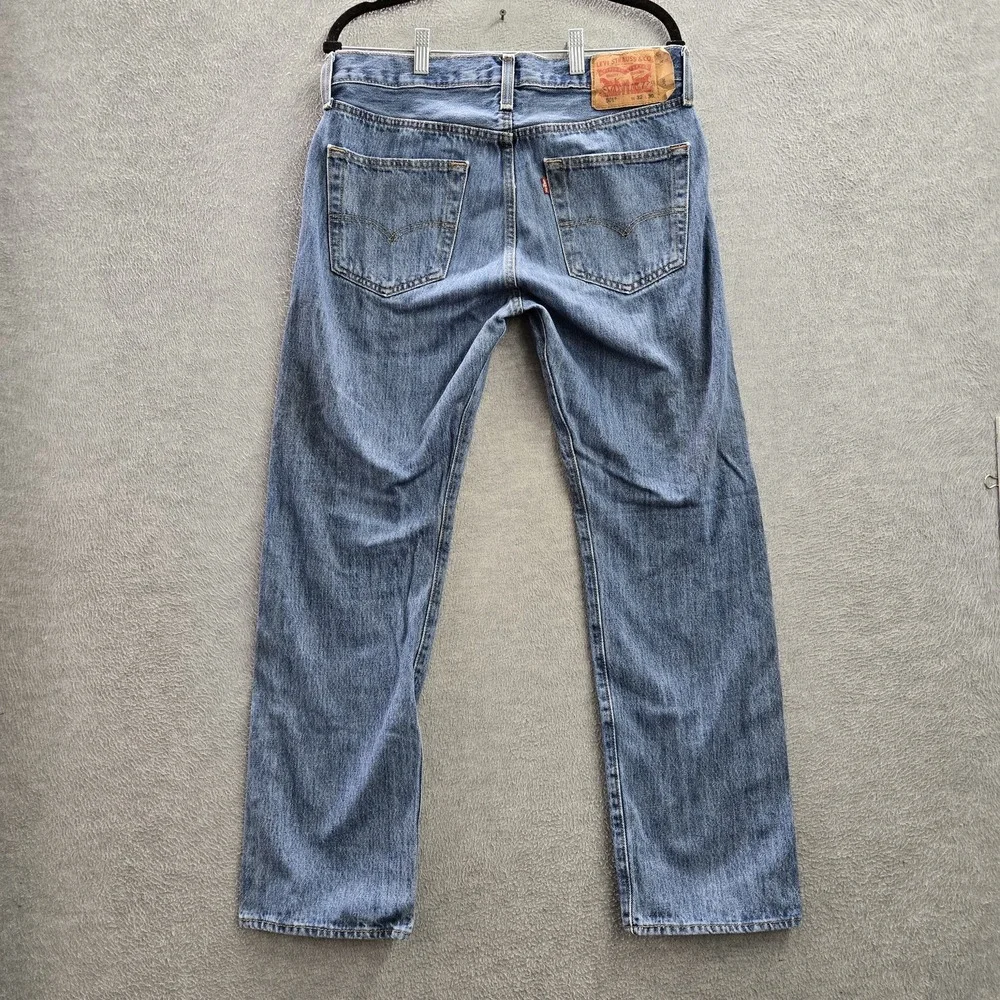 Levi's 501 Men Jeans 32X30 Blue Denim Original Fit‎ Straight Leg Button Fly